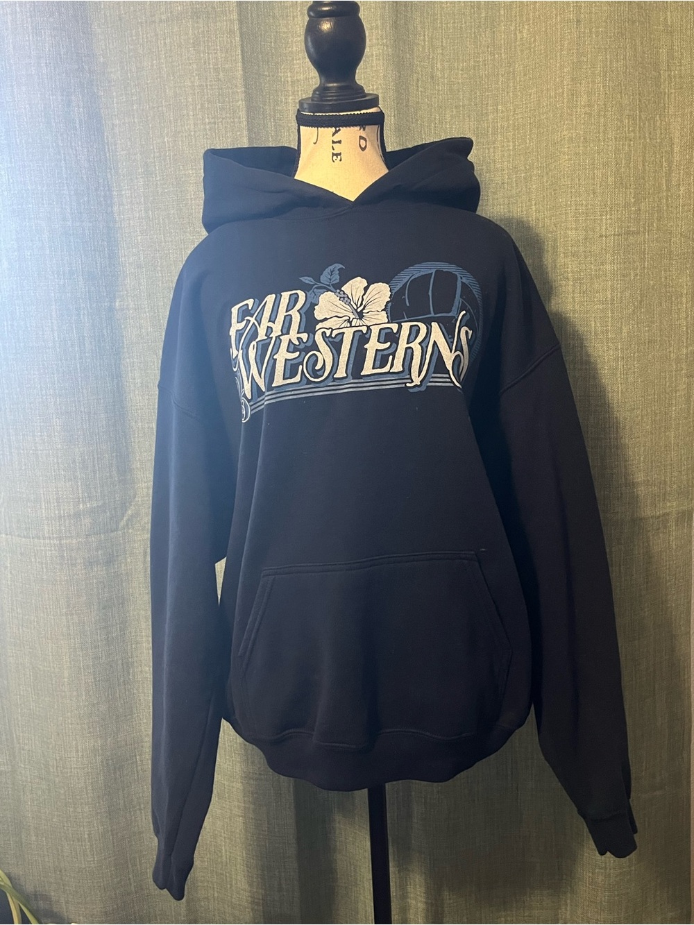 Women’s Navy Pullover Hoodie - Graphic Logo